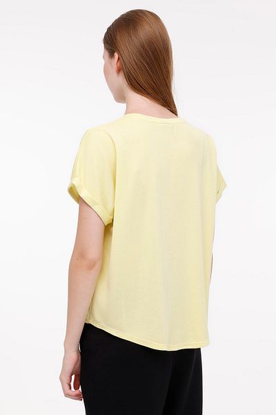 lumberjack WL FUN 11MD1143 4FX Gelbes Damen-Kurzarm-T-Shirt