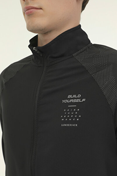 lumberjack ML FONS 18PRF50 3FX Black Men's Tracksuit Top