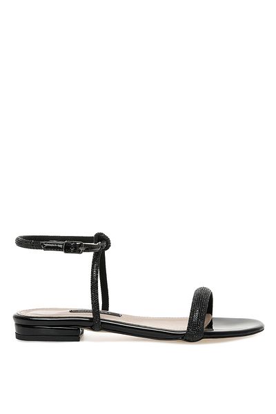 Nine West Selgen 2Pr Women's Black Flat Sandals