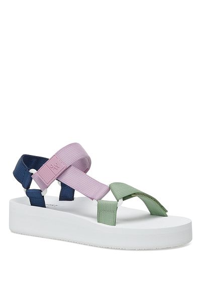 Nine West Nexara Multicolored Women's Thick Sole Sandals
