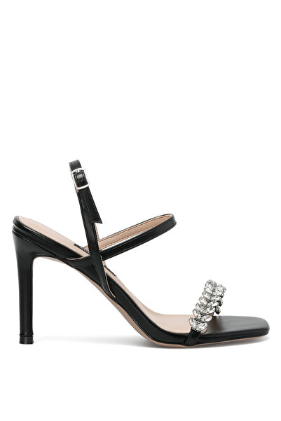 Nine West Черни дамски сандали на висок ток Tellu 2fx