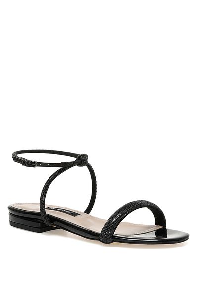 Nine West Selgen 2Pr Women's Black Flat Sandals
