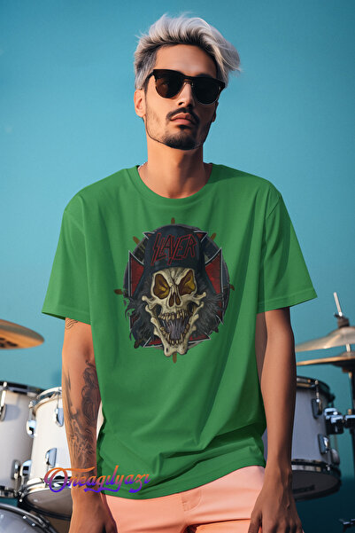 yombaa Μπλουζάκι με στάμπα Slayer Skull Oversize