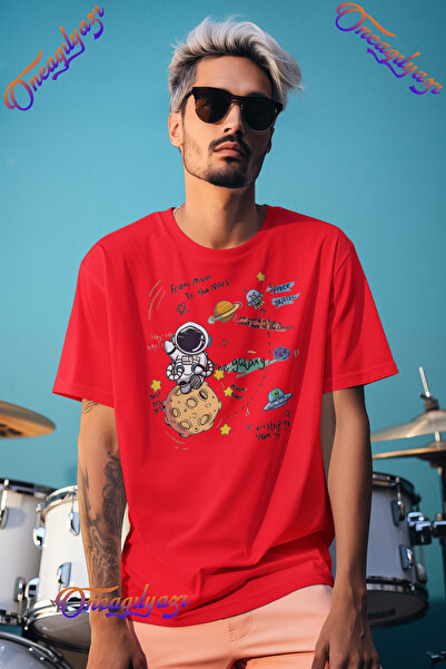 oneagılyazı Tricou oversize cu imprimeu astronaut