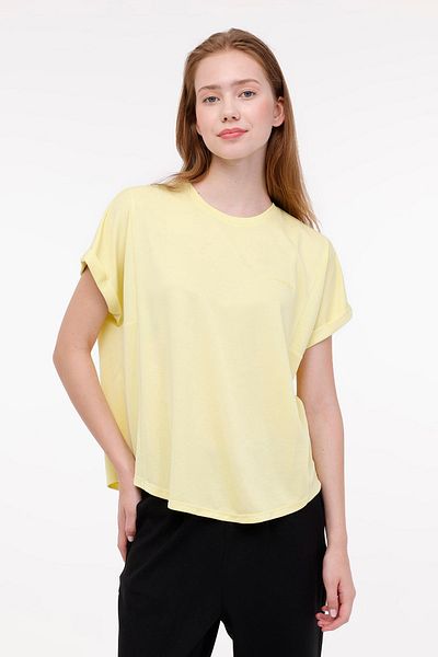 lumberjack WL FUN 11MD1143 4FX Gelbes Damen-Kurzarm-T-Shirt