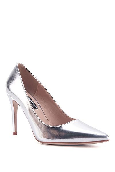 Nine West FELIO 3PR stříbrné dámské boty na vysokém podpatku
