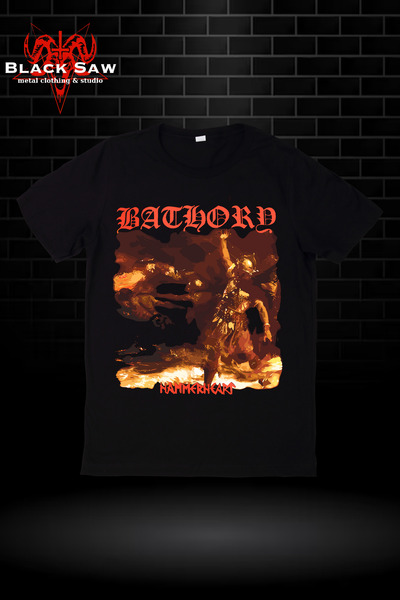 Valens Bathory Hammerheart Black Metal Tshirt
