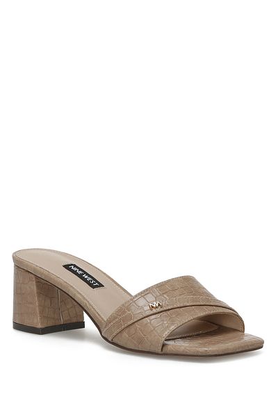 Nine West Behara 2Pr Nude Women's Heeled Slippers