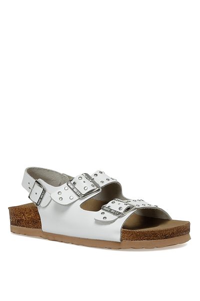 Nine West Rıla 3fx Weiße Damen-Sandalen mit dicker Sohle