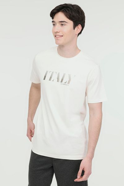 lumberjack 101570724 ml Ανδρικό T-shirt Owen 11thl1067 4fx A101570724 Off White