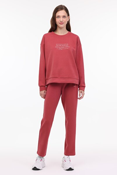 lumberjack WL CARLA-B 16 4PR - PASTEL Claret Red Women's Sweatshirt