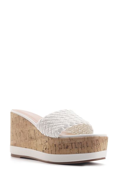 Nine West Kapcie damskie MURMA 4FX - Wiśnia Biała