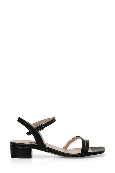Nine West YENAY 4FX - Černé dámské sandály na podpatku