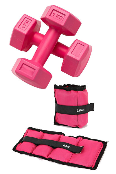 Jet El Ayak Ağırlığı & Dambıl Ağırlık Seti, 0.5Kgx2 Adet El Ayak Bilek Ağırlığı ve 1Kgx2 Adet Dambıl