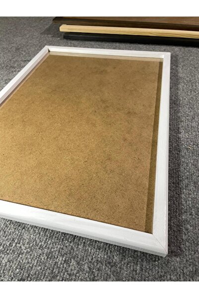 caddehediye 40x50 Ahşap Çerçeve Poster Puzzle Siyah & Beyaz & Ceviz & Masif & 4 Renk İskandinav