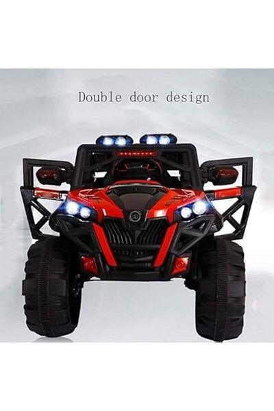 ALBADER Kids Can Sit On Children's Electric Car Large Remote Control Car, Ride On Toys, Jeep Design