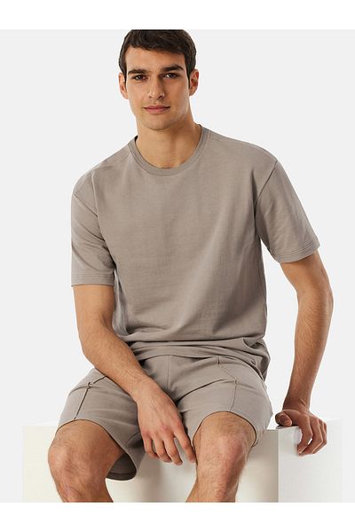Schiesser Pyjamaoberteil Mix Relax Schlaf-oberteil Nachthemd Sleepshirt