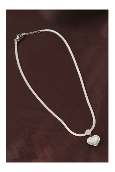 Clariss 316l Steel Italian Chain Heart Necklace