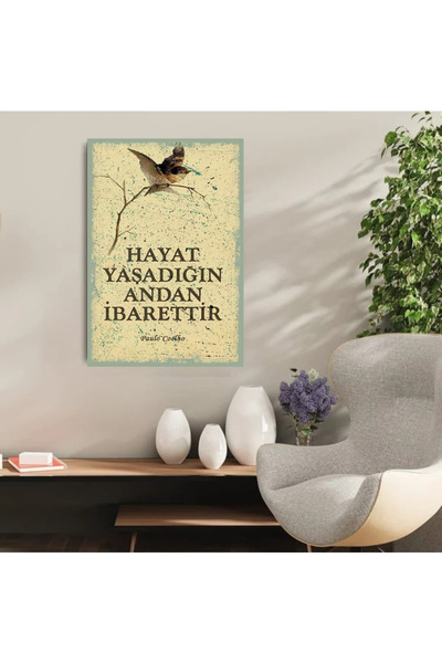 DURUSOY Ahşap Retro Mdf Poster , Komik Sözler , Duvar Yazıları , Manzara ,  T...