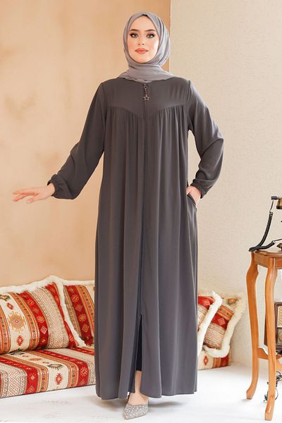 Neva Style Hijab afumat Ferace - Fermoar, 45285FU