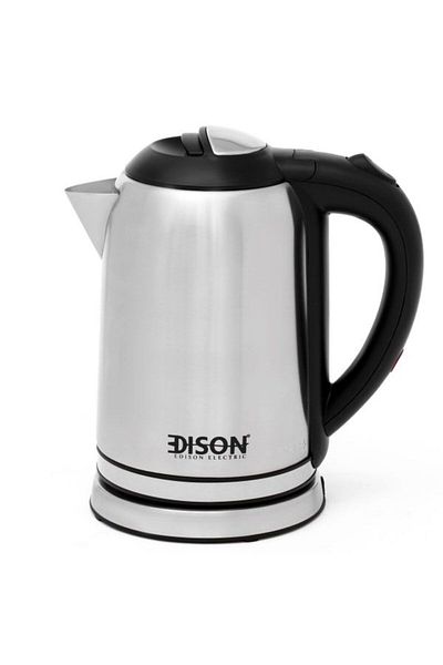 Edison water kettle, 1 liter, 1200 watts, silver