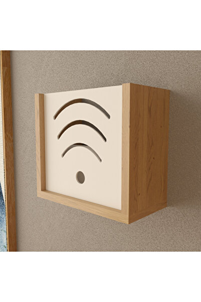 ROZBO 15x25x30 Dekoratif Wifi Modem Saklama Kutusu Duvara Asılabilir