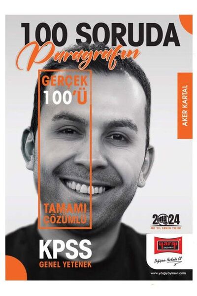 Yargı Yayınları Yargı 2024 Kpss 100 Soruda Paragrafın Gerçek 100 Ü Soru Banka...