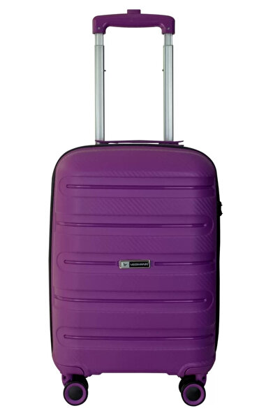 Vegmann Polipropilen (PP) Atlas Violet Kabin Boy Valiz