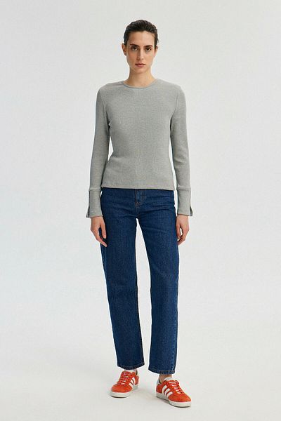 Touché Privé Ribbed Body - Button Detailed