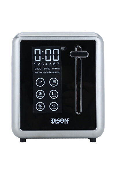 Edison Digital Toast Heater Steel 720-850 Watt 2 Slices