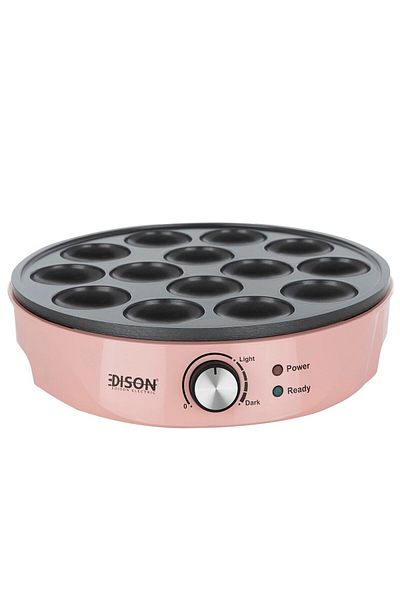 Edison mini pancake maker pink 14 eye large 1000 watts