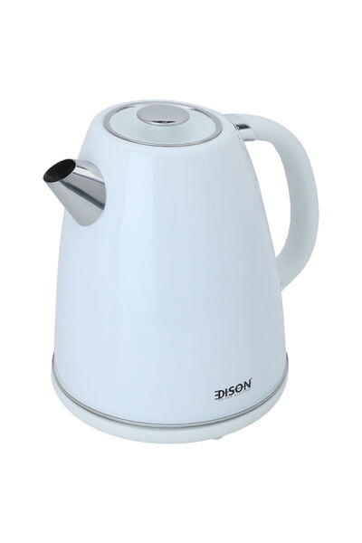 Edison white steel kettle, 1.7 liters, 1850 watts