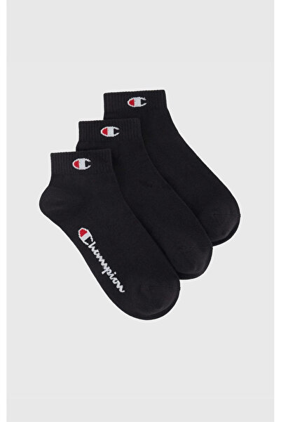 Champion Basics 3Pk Quarter Socks Black Unisex Socks-U20099-Kk001