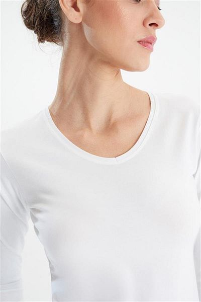 ERDEM İÇ GİYİM Tricou alb Erdem cu decolteu în V 2332