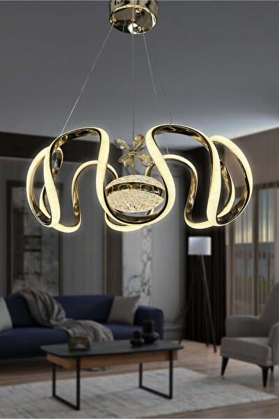 RSCOLLECTIONS Eliza Modern Yüksek Işık Gücü İthal 3 Renk Led Avize