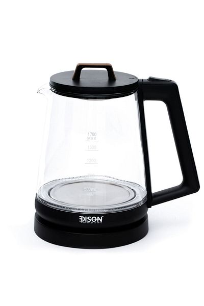 Edison Kettle 1.7L Black Wooden 2150W