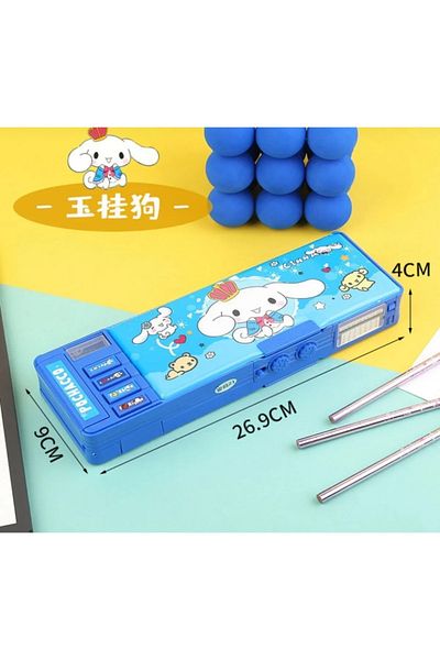 AYVİ Kuromi Multifunctional Encrypted Pencil Case (Blue)
