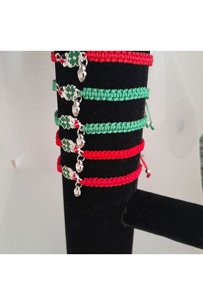 Minnoş Dükkan Clover Macrame Lucky Bracelet