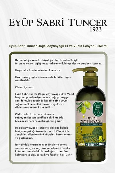Eyüp Sabri Tuncer Love Kisses Shower Gel, Soul Beauty Cream, Coconut Shampoo, Raspberry Tonic, Olive Oil Lotion