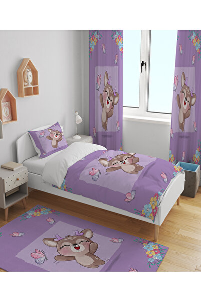 EVSEHOMES MUTLU Mini Deer Set - 70x260 Κουρτίνα φόντου, δύο πτερύγια - επιλέξ...
