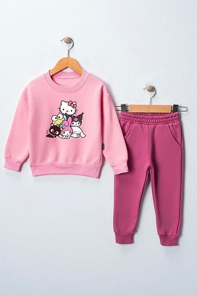 c.c.l. coccolin kids baby clup Kuromi Kitty and Friends Printed Bottom Top Tracksuit Set