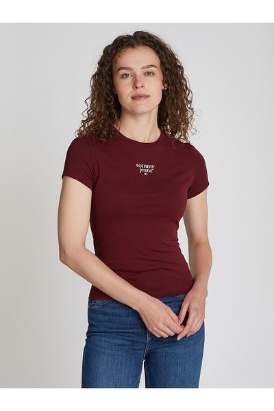 Tommy Hilfiger Red Round Neck Short Sleeve Printed T-shirts