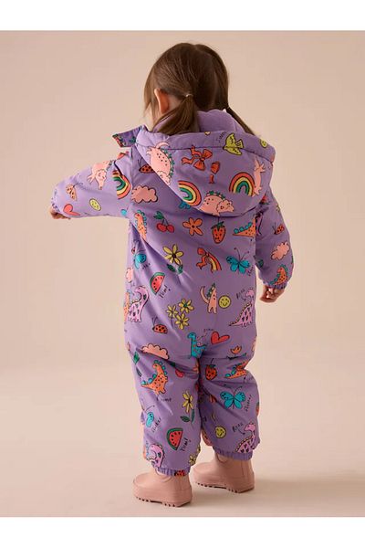 Next Baby Purple - Waterproof and Cold Resistant Various Character Cute Snow Jumpsuit