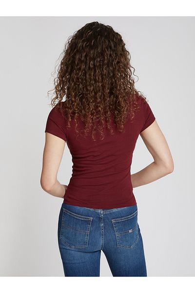 Tommy Hilfiger Red Round Neck Short Sleeve Printed T-shirts