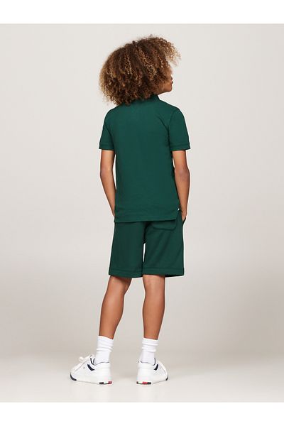 Tommy Hilfiger Green Polo Neck Short Sleeve Solid Polo T-Shirt