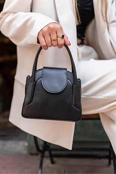 stilfest Minimal Daily Clamshell Γυναικεία τσάντα ώμου μονόφθαλμη Μαύρη