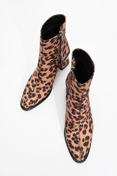 LuviShoes ALBA Schwarz-gelb gemusterte Damenstiefel mit dickem Absatz