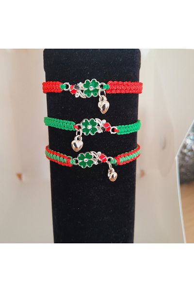 Minnoş Dükkan Clover Macrame Lucky Bracelet