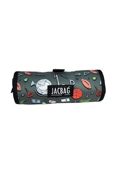 Jacbag Τσάντα μολυβιού College Senior Artistic Roll Organizer (Γκρι - Αγόρι/Ενήλικας)