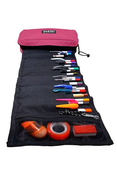 Jacbag Σκούρο ροζ Organizer Roll Up Organizer Μολυβοθήκη/Μολυβοθήκη